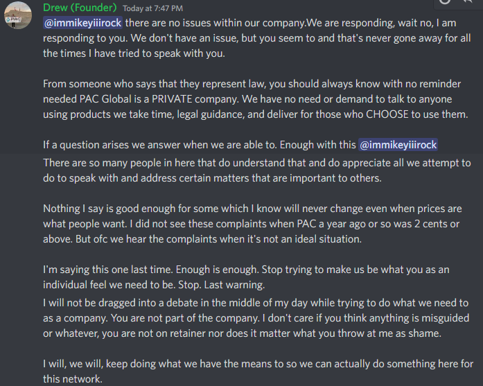 CryptoDoodleDo's tweet photo. #WolfPAC & $PAC holders i think it may be time for a new "PAC Holders" Discord Server.
As can be seen, the LLC has complete disdain for the community members, who they've gas lighted for 3+ years & thieved billions of PAC and fucked over.
#PACProtocol #yanSAFE #yanDNA
#WhatACunt https://t.co/2XBRFK4WzM
