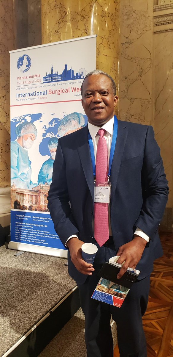 us_iss's tweet photo. Dr. Krista Kaups, US-ISS President Elect with Dr. Fiemu Nwariaku, Invited ACS Lecturer who spoke on Global Surgery Partnerships and Education at ISW 2022 in Vienna. #isw2022 #fiemunwariaku #GlobalSurgery #ISW2022Vienna https://t.co/ulHppkYQ5p