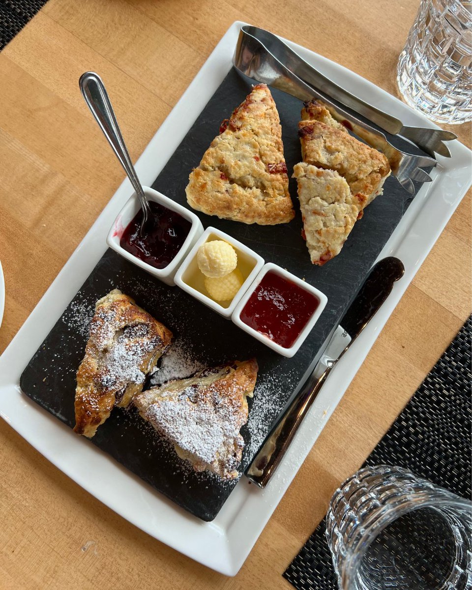 Our famous sweet &amp; savoury baked scones. 

Baked fresh daily and served with house made preserves- they do not disappoint!

Have you tried them? We'd love to hear about it 👇

#atazuridge #brunchyyc #yyceats #yycbuzz