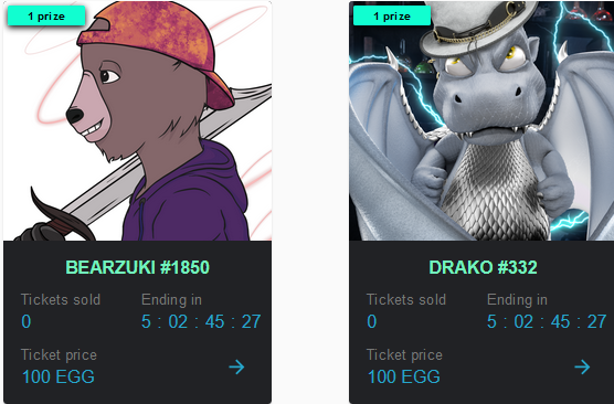 DrakosUnchained's tweet photo. Two new raffles are online!
Grab your $egg to win a @BearzukiNFT and a @DrakosUnchained on @SuperpalsNFT`s website.
You earning $egg just for staking a Drako =)
#WEAREDRAKOS https://t.co/FImKGTFGp8
