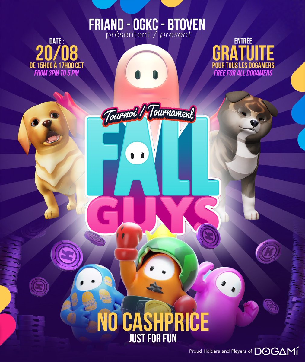 ogkennelclub's tweet photo. Dogamers It is with happiness  that we announce 
the first games of the Dogami guilds!

@dogafriand  @bt0ven  and OGKC united for the first time ready for many future events together.
 Have fun with us!
when? Saturday 20/08 from 15 to 17 CET
discord https://t.co/A1w7FAVa6i https://t.co/jULQadZid5