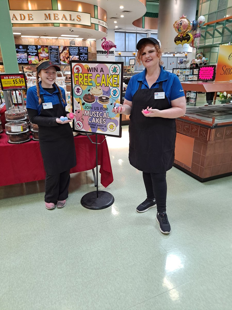 RaymorePC's tweet image. Come by this Saturday, August 20th to play musical cakes and have a chance to win a free cake at your local Raymore Price chopper!