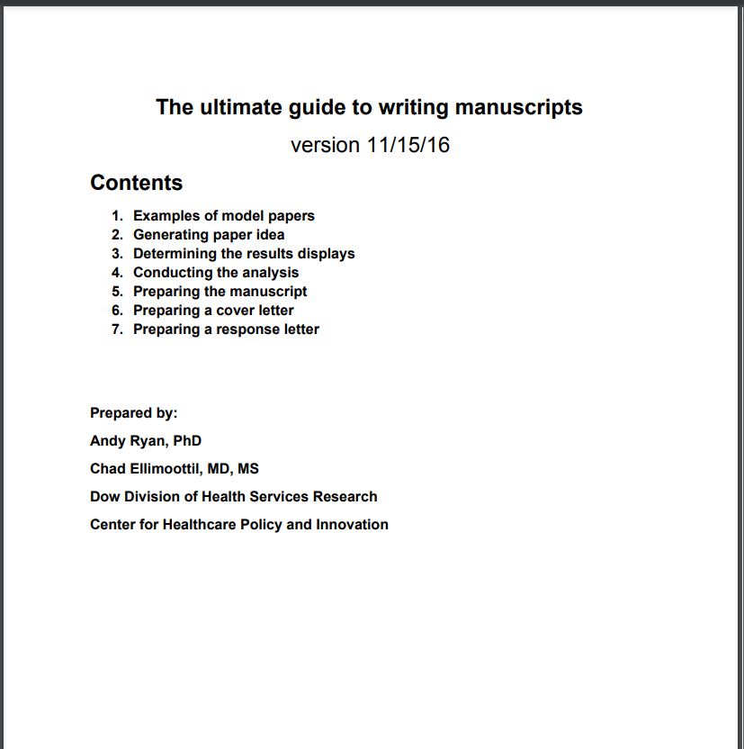 ben_dralle's tweet image. Found myself sharing these frequently with mentees and incoming med students, so I figured I would share them again on Twitter - these writing guides from @umichmedicine faculty members are like cheat codes for writing high-quality abstracts and papers.
Links provided below ⤵️