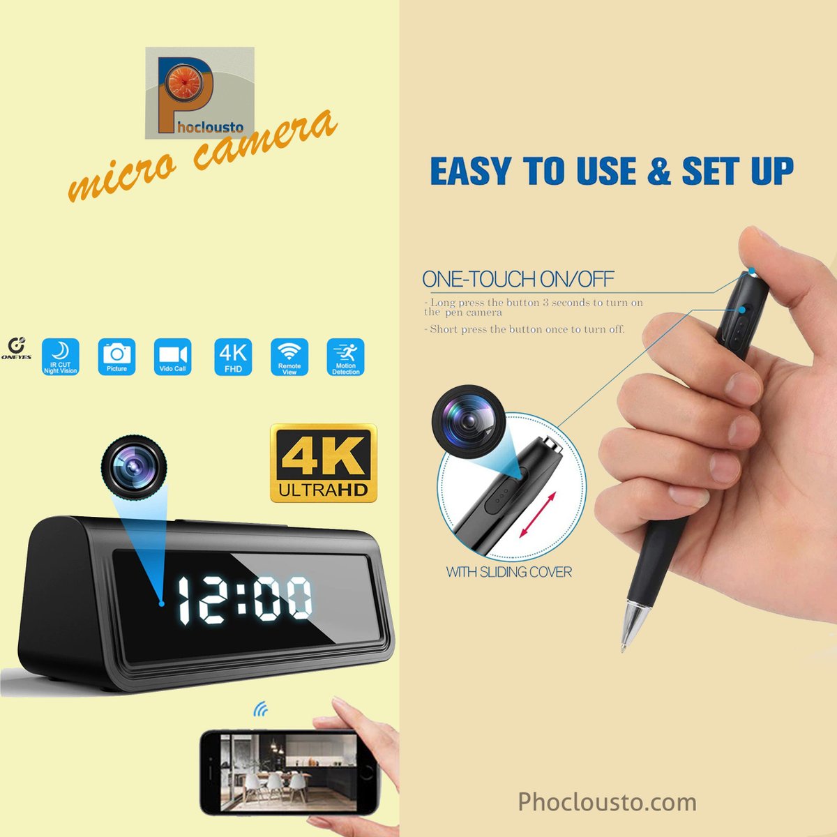 Phoclousto_Shop's tweet image. You have many choices of micro cameras at Phoclousto land..
Choose what meets your need
best price
best value
#camera #microcamera #safety #micro #phoclousto