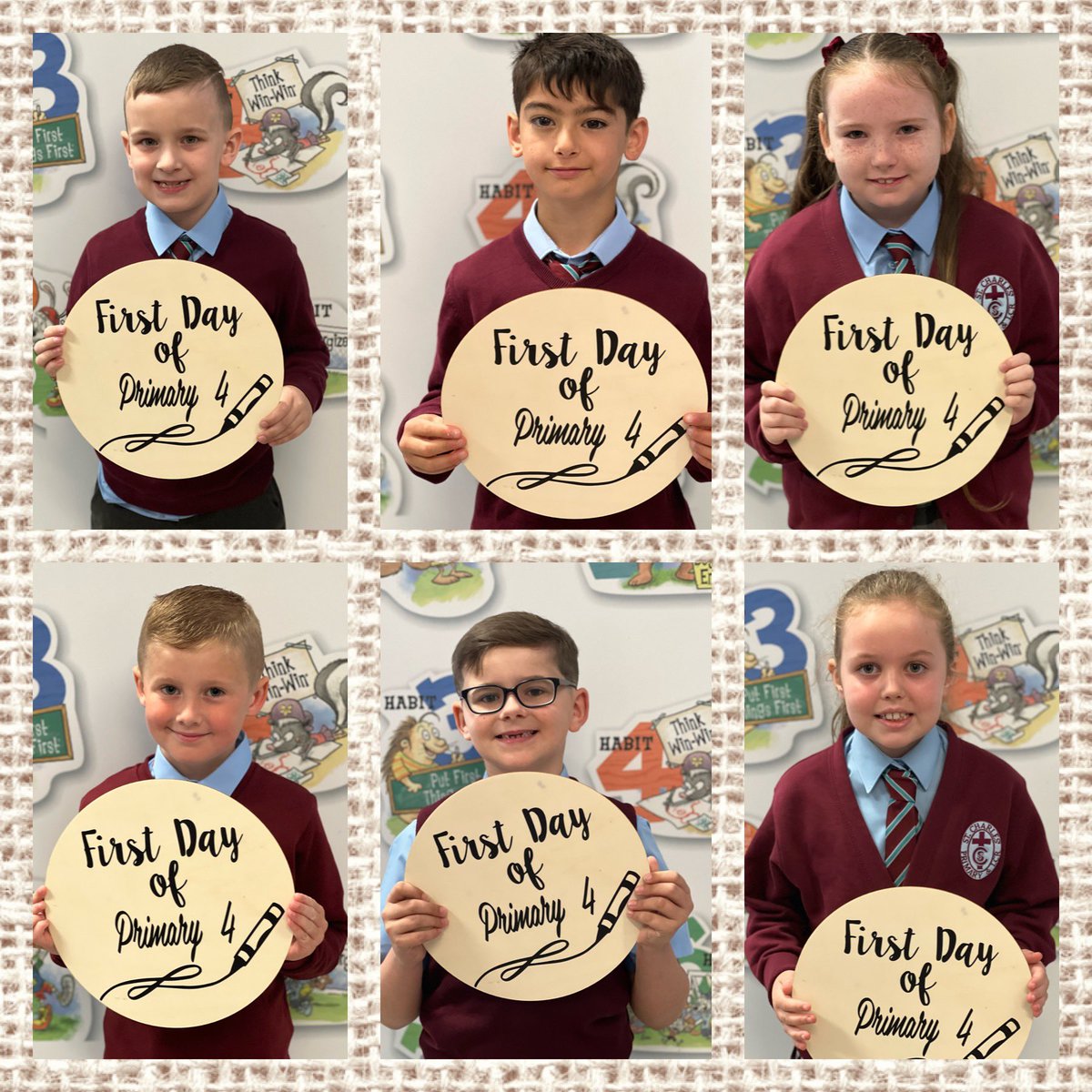 StCharlesGla's tweet photo. Primary 4b were delighted to be back at school and to be in Mrs Gray’s class. The children told us they were looking forward to #HardSums and being in the #BigPlayground. #NewTerm https://t.co/G5ekBW73aj