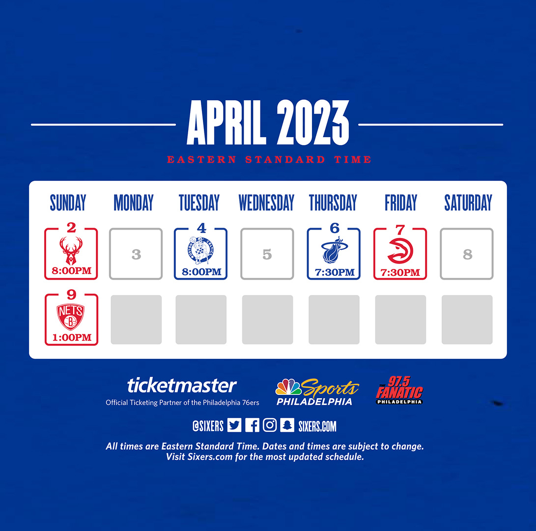 Philadelphia 76ers on Twitter "mark your calendars! 🗓️ regular season