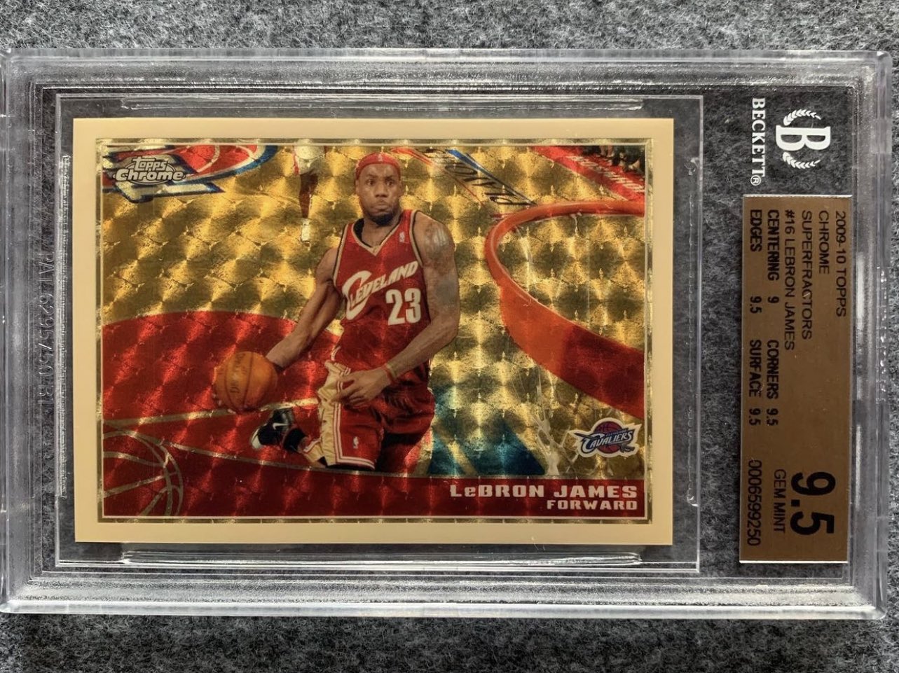 topps chrome lebron psa 10