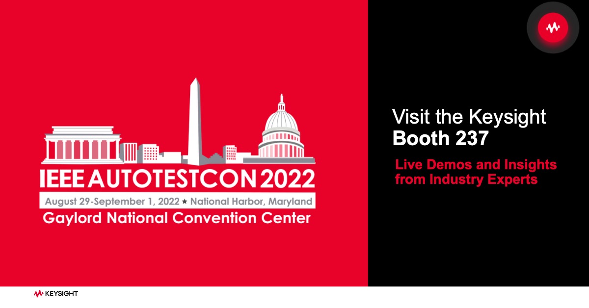 Keysight's tweet photo. Join Keysight at @IEEEorg #AUTOTESTCON 2022, the premier conference in the military and #aerospace automatic test industry. Visit us at booth 237 for live demonstrations of our latest solutions for satellite, #radar, radio test, and more. #AUTOTESTCON https://t.co/Dt6Itl6xGm https://t.co/SCdDcAQcIz