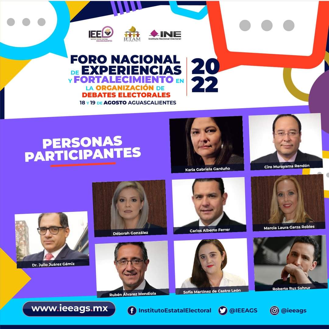 deborahgzz1's tweet photo. Mañana inicia el "Foro Nacional de Experiencias y Fortalecimiento en la Organización de Debates Electorales".

🗓 18 y 19 de agosto
🕤 09:00 hrs.
▶️ YouTube y Facebook Live

#ForoDebatesAgs💬

Síguelo a través de las redes sociales del @INEMexico y del @TodosSomosIETAM. https://t.co/JpkdPfPQGr