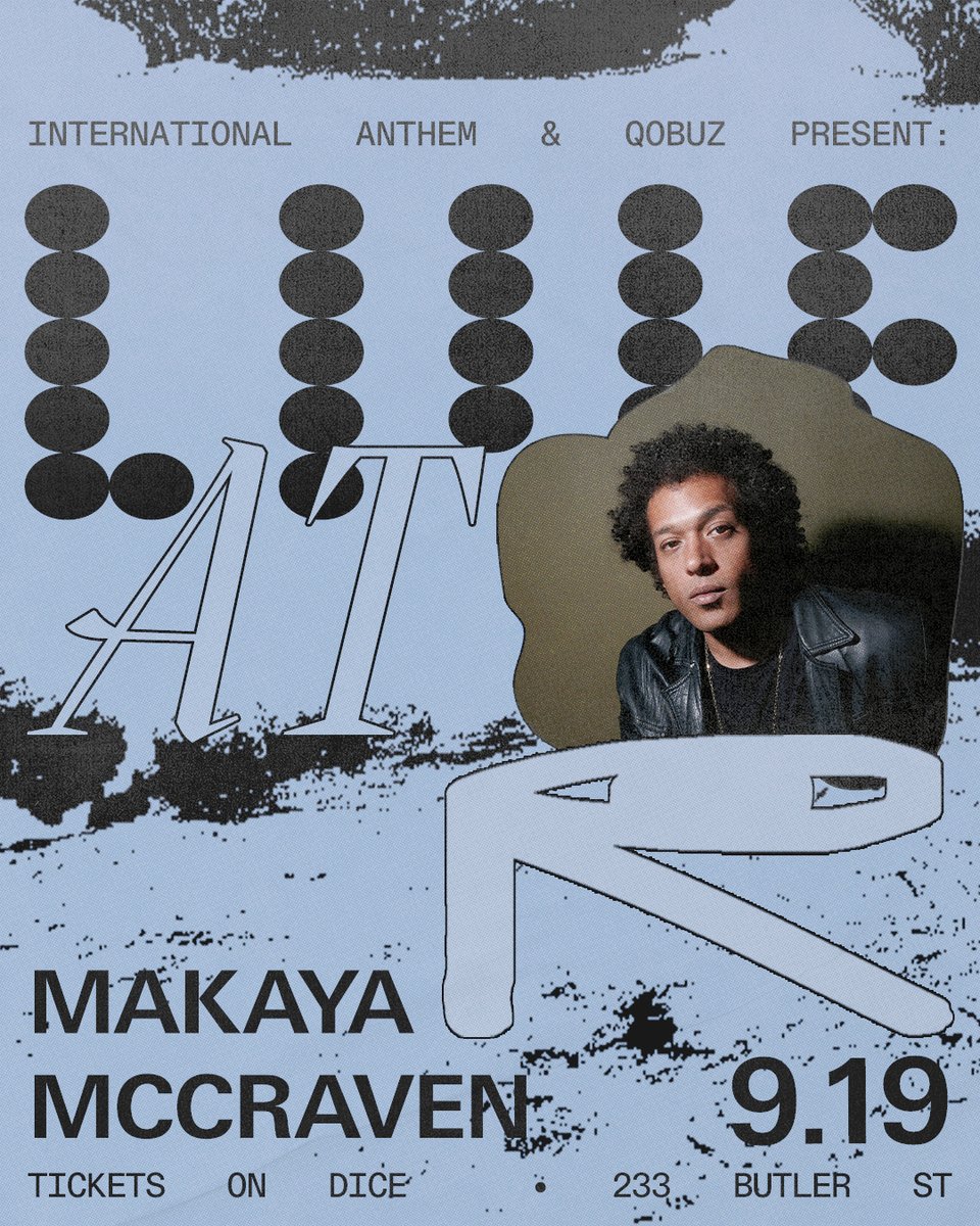 A highly rare + intimate show comin your way, NYC.

<a href="/MakayaMcCraven/">Makaya McCraven</a> at <a href="/233butler/">public records</a> on September 19th, 2022. Get your tickets TODAY!

TICKETS: bit.ly/MAK_0919