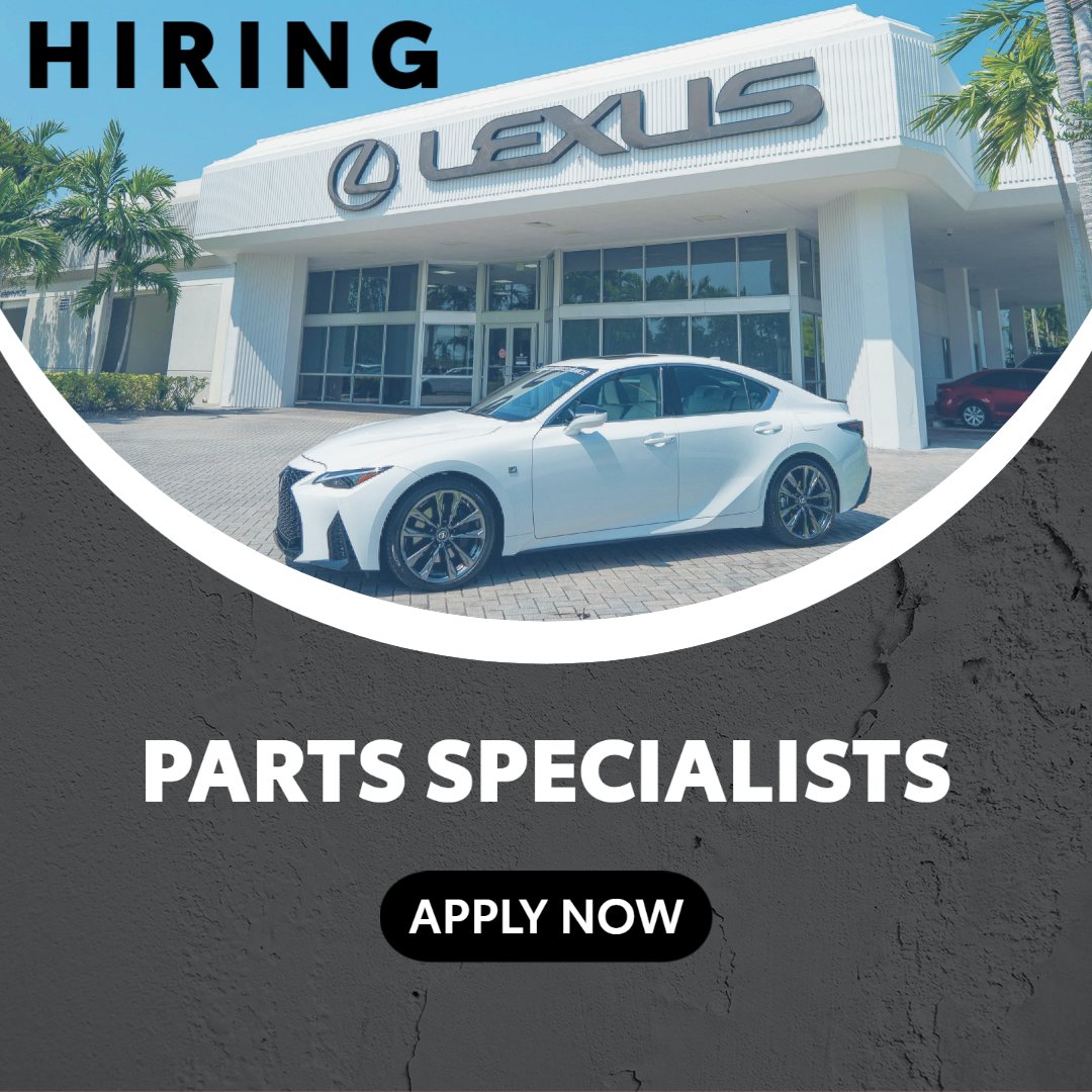 We are looking for Parts Specialists to join team! In this role, the Parts Specialist sells parts to all customers, over the counter, through the shop, or on the phone.

View this current opening here: beanauto.com/lwk-parts-spec…
#WeAreHiring #ShareThis
