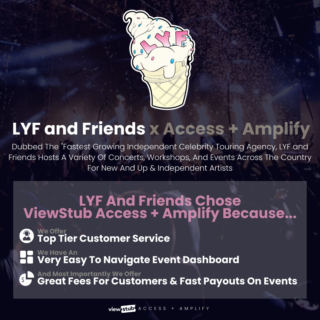 We asked our partners why they chose ViewStub and here is what they had to say...

#amplify #marketing #eventmarketing #eventmarketingsoftware #eventpromoter #eventproducer #events #eventplatform #eventsoftware #viralmarketing #eventcrm #productlaunch