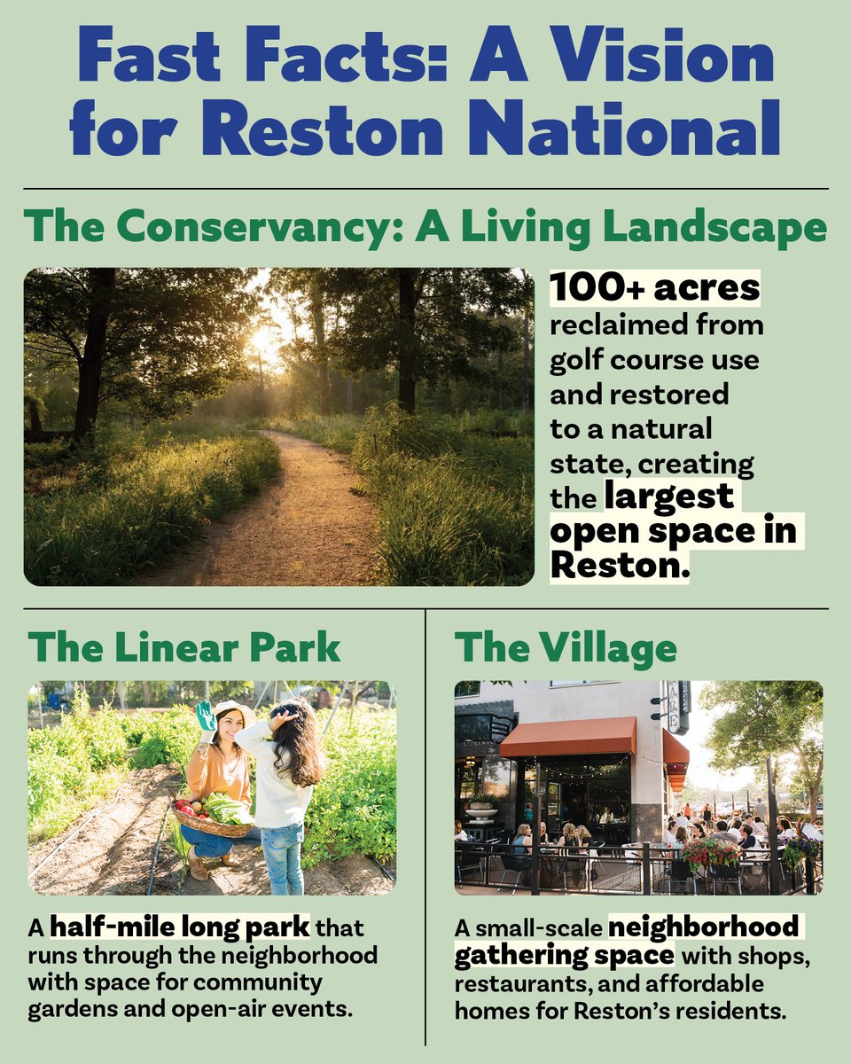 Our vision for Reston National is to restore this land and make it available to all Reston neighbors. What do you want to see at a re-imagined Reston National? Let ownership know here: bit.ly/3K8O76z