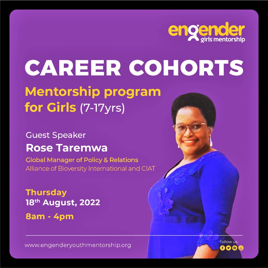 For the first time our mentees on the Summer Holiday Prog will engage with the mentees on UNEB Curriculum. Over 100 girls set to pertake from our Guest Speaker @Kyotungire1 with Global perspective on Goal Setting #EngenderGirls Nurturing a generation of Female Thought Leaders