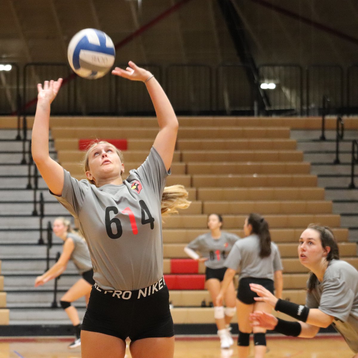 Ott_Athletics's tweet photo. “The past is like using your rearview mirror. It’s good to glance back at how far you’ve come but, if you stare too long, you’ll miss what’s right in front of you.”

@OtterbeinVB officially back to work! https://t.co/Q88bjMbcS9