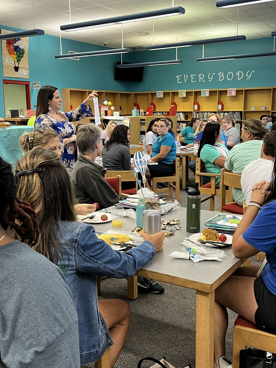 baucomes's tweet photo. The Baucom Aviator staff returned today to Hunter Street to kickoff another wonderful year! Our staff engaged in training, as well as, participating in an Amazing Aviator Race organized by our IF @MsRushin This year we are #soaringtonewheights ✈️ https://t.co/VGh9pyDLf8