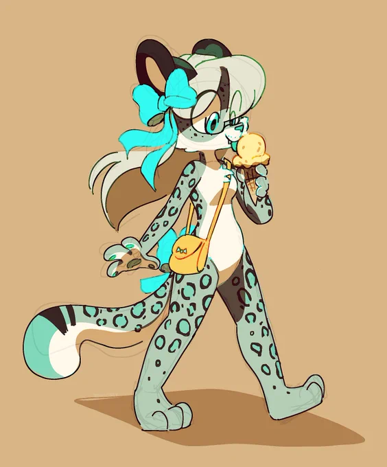 ice cream enjoying snep for my friend din  