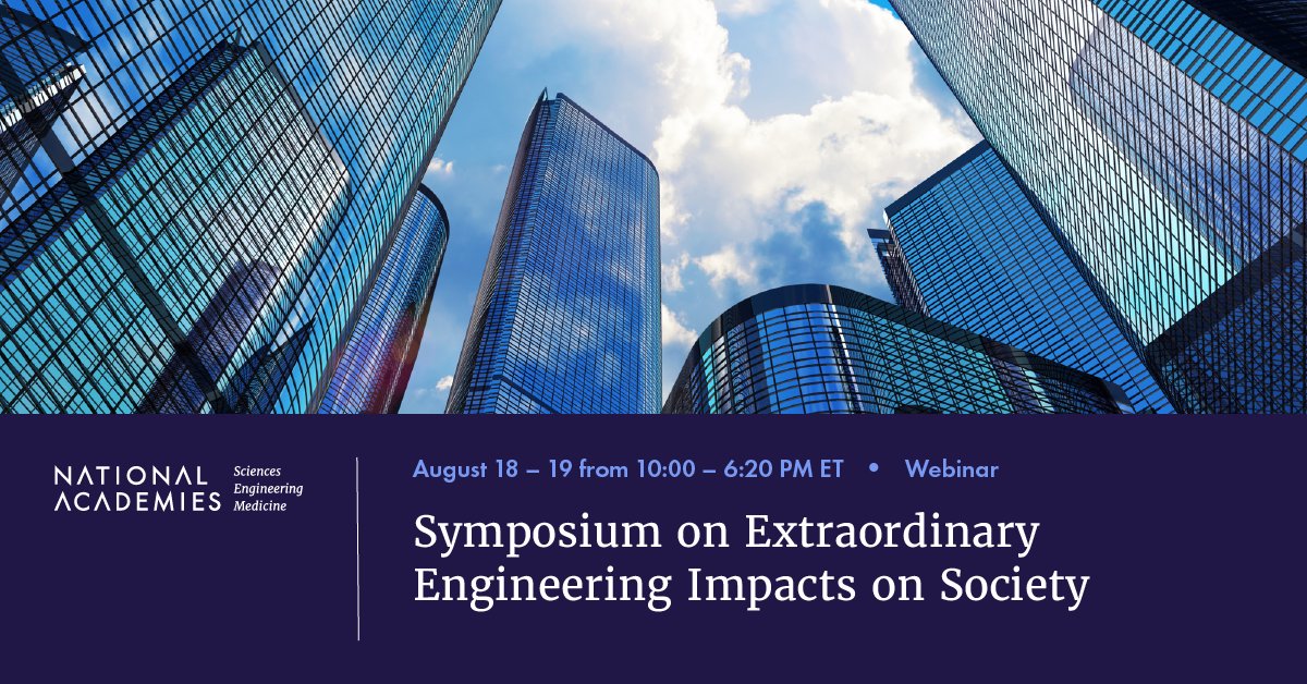 theNASEM's tweet photo. Research in #engineering has significantly impacted many aspects of American life and society, from #infrastructure resilience to #publichealth.

Join @theNAEng tomorrow at 10 AM ET to explore the extraordinary impacts of engineering: https://t.co/nVW0TaeiED https://t.co/muQBKFJd4q