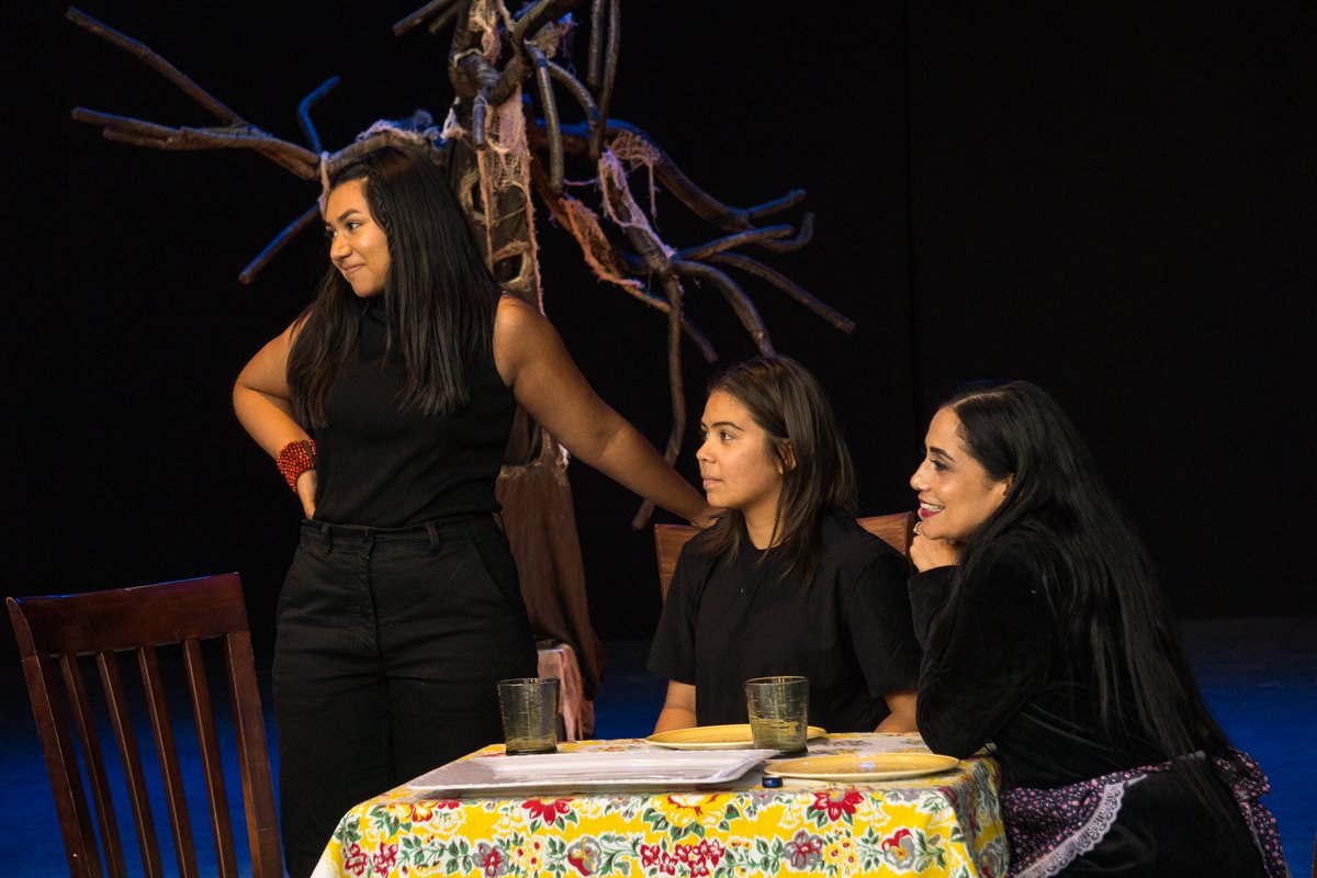 bluebarntheatre's tweet photo. Technical rehearsals for the Big Damn Door Festival kicked off this week with Perdido en Mi Cabeza! Performed in Spanish, Perdido en Mi Cabeza follows Miguel, a queer Latinx grappling with his identity.  (1/3) https://t.co/IV738oMIUG