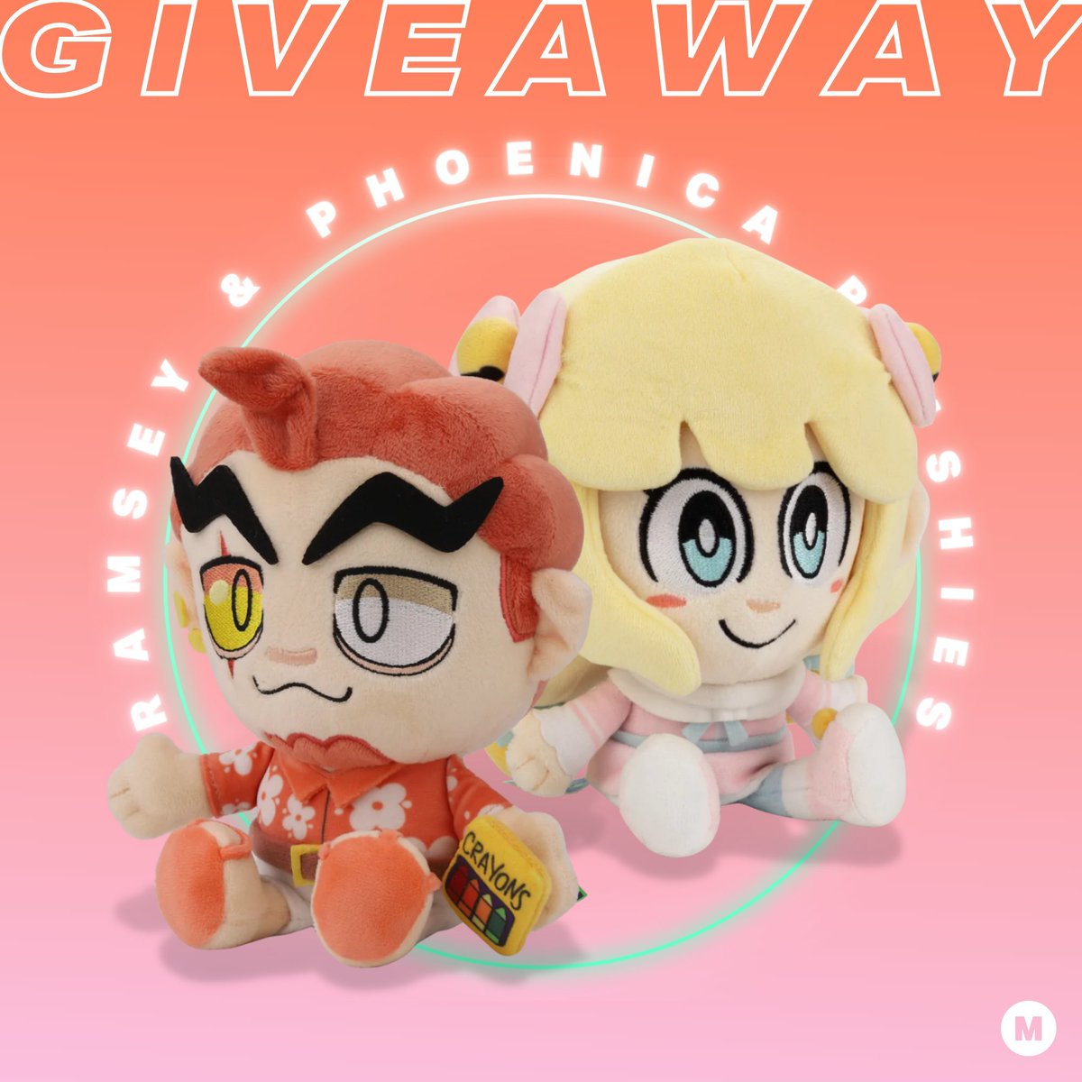 It’s giveaway time! We’re giving you the chance to win a set of Ramsey and Phoenica Plushies!!! 🪙🐑

How to enter?
1. Follow  @makeship &amp; <a href="/EpithetErased/">Epithet Erased (Focusing on charity work)</a>
2. Retweet this post

Contest ends August 19th at 6PM (GMT). Good luck!
