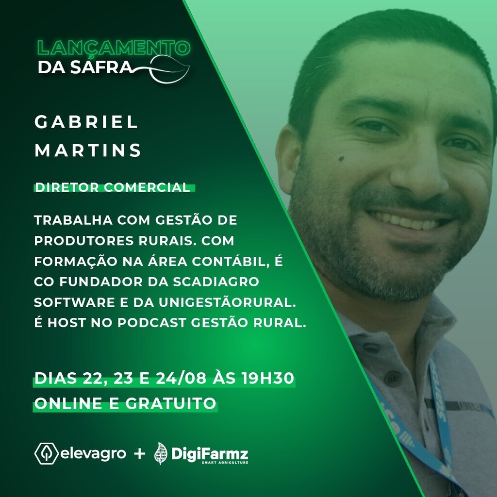 elevagro's tweet photo. Gabriel Martins é um dos palestrantes do
Lançamento da Safra! Inscreva-se em: https://t.co/OrgYXj69bQ https://t.co/eIREjGTWwn
