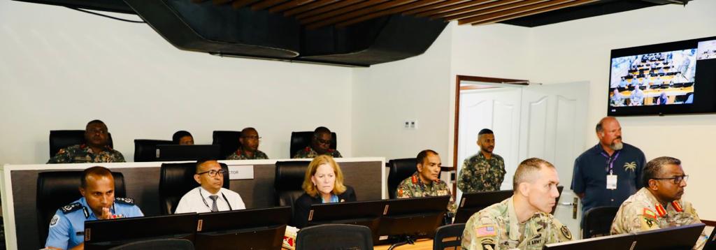 LtGenShamaal's tweet photo. Pleased to witness the successful culmination of U.S. - MV Joint Exercise, Tempest Wind 2022. This exercise conducted at multi-agency level &amp; with the assistance of U.S. #SOCPAC, helped building greater interoperability and synergy within stakeholding national agencies. https://t.co/1doykqxuoR