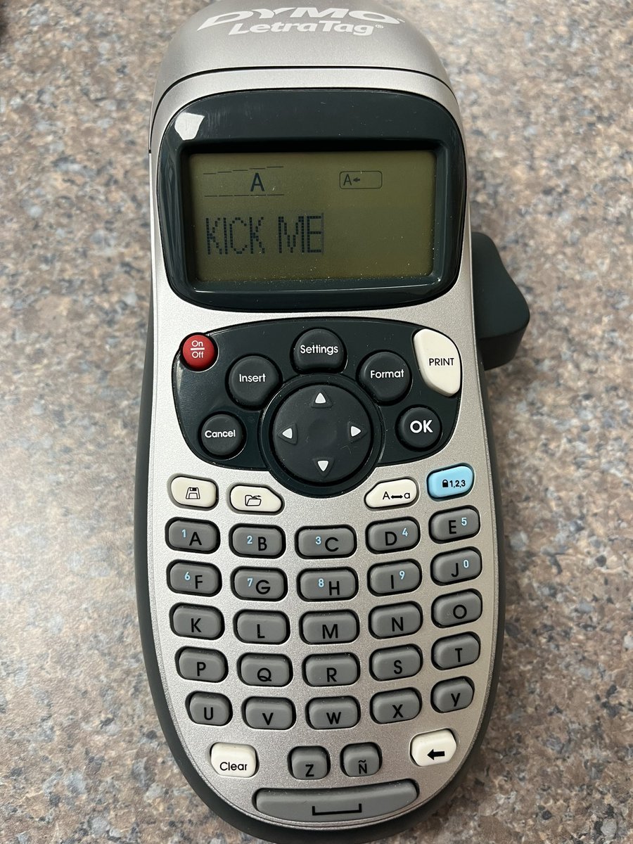 How you know your kids were the last ones to use your label maker