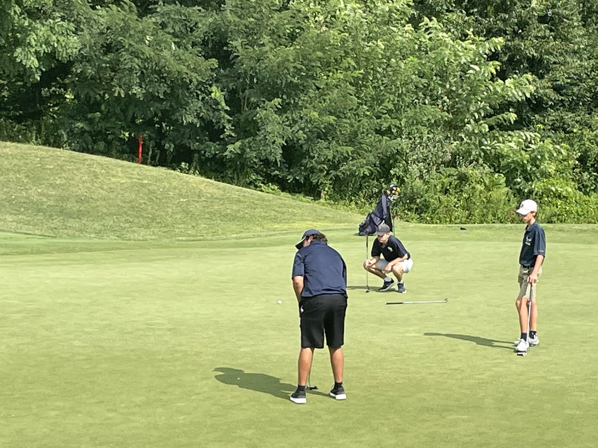 SVGOLF19's tweet photo. Opening match is season vs Unionville seniors Ethan Seasock Nate Diprojetto leading the way at the Rock! https://t.co/wojwHe37Ts