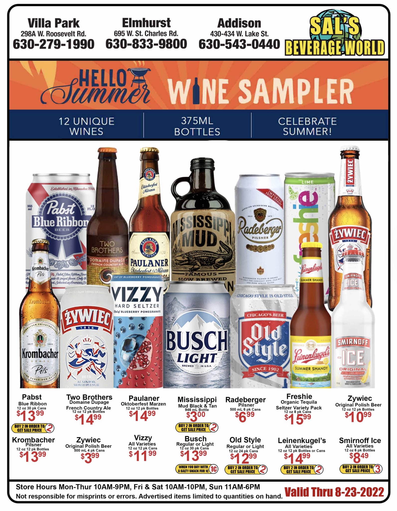sal's beverage world ad