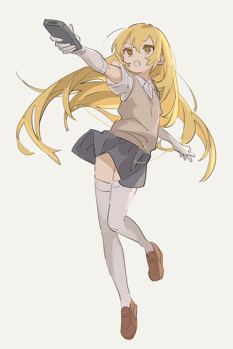 shokuhou misaki 1girl blonde hair tokiwadai school uniform solo long hair remote control gloves  illustration images