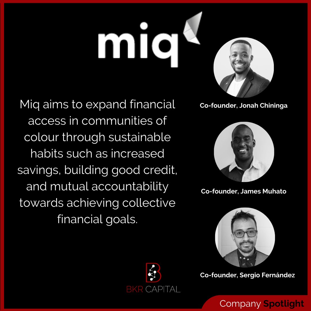 Miq is a #BKRCapital portfolio company. Learn more about them at getmiq.io #BKRPortco #VentureCapital #BlackFounders #BlackEntrepreneurs #TechStartups
