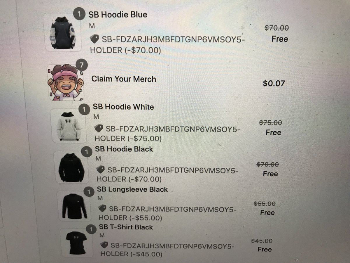 Yesterday, I received over $300 worth of free merch for holding 4 <a href="/SmallBrosNFT/">Small Bros</a>! I definitely recommend checking out this project and very excited for what the future holds! #smallbros #webros