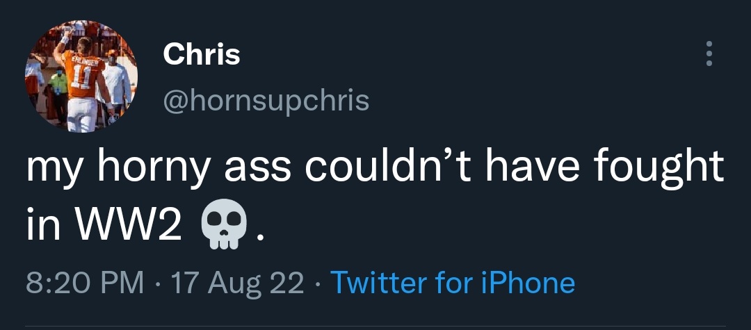 Jackson30468816's tweet photo. @hornsupchris Keeping receipts btw https://t.co/3aLHOZKjS6