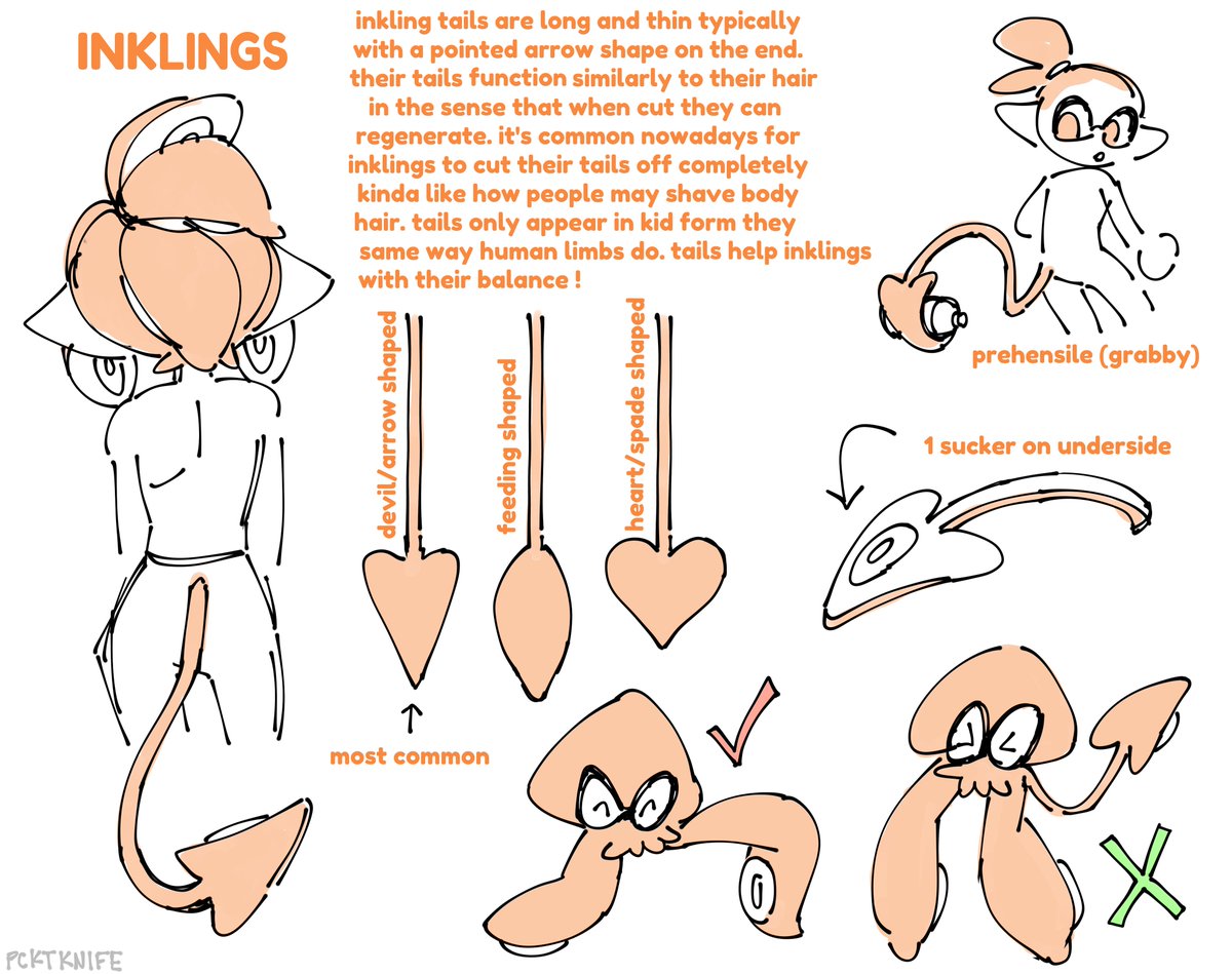 [splatoon] a little thang about the tails I tend to draw/edit splat characters with :] 