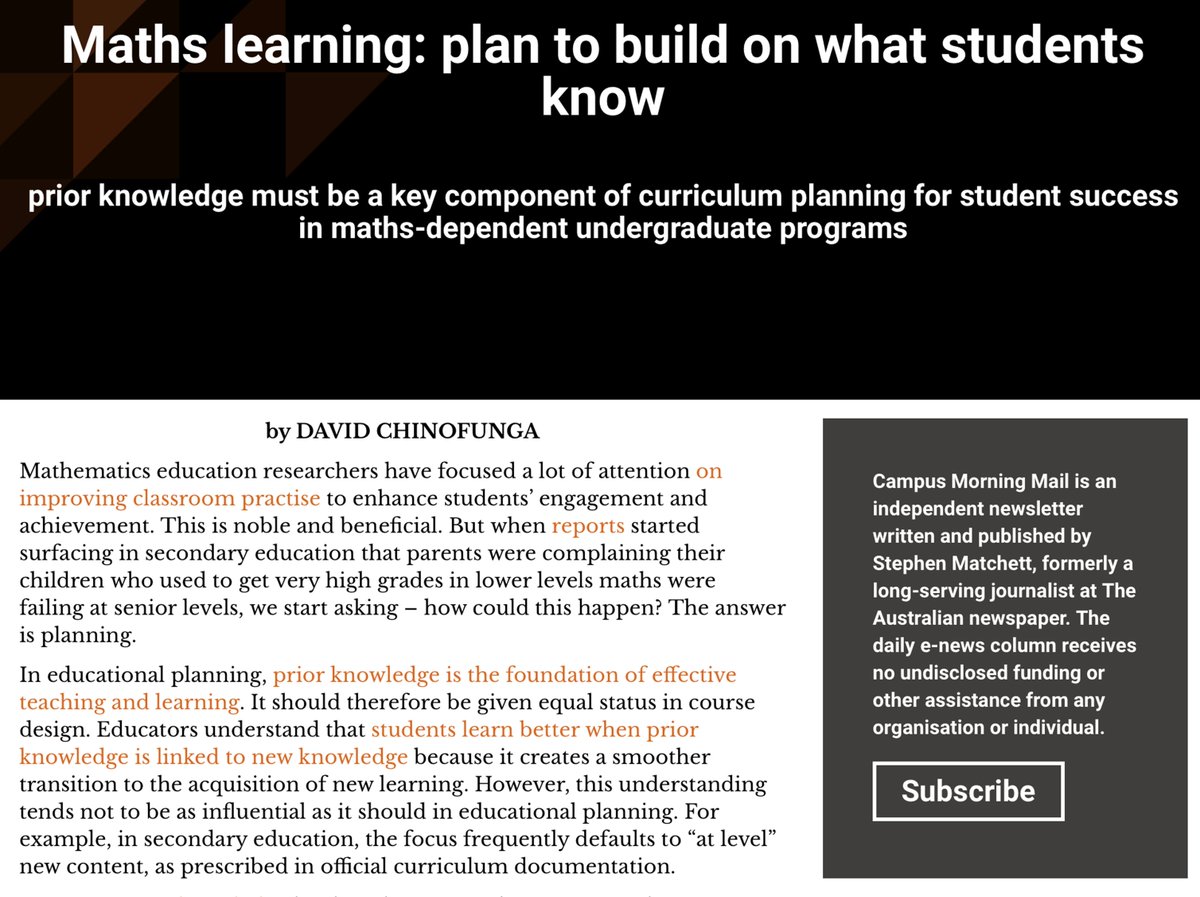 KiftSally's tweet photo. This week in my CMM Series @SRMatchett
@jcu Chinofunga
UG #StudentSuccess in maths edu
👇Use 2ndary school framework 4 maths sequencing frm junior 2 senior sch
Maths is hierarchical: so
-Map prior knowledge
-Interlink concepts
-Apply pre-uni maths literacy
https://t.co/rCU6H7E6L8 https://t.co/LlY20X2JHP