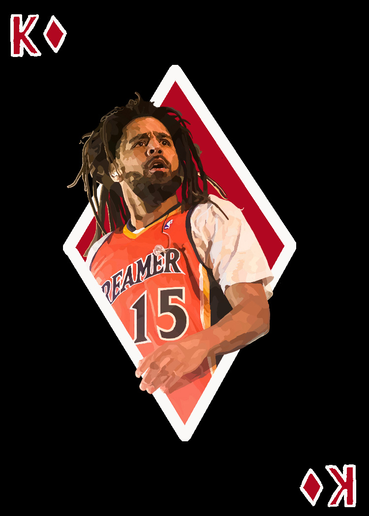 WattsMedia11's tweet photo. A project that I am currently working on is designing a deck of cards!  My deck is going to consist of my favorite rappers as the diamonds, my favorite cartoons as the hearts, my favorite NBA players as the clubs, and my favorite super heroes as the spades! Here's a sneak peek! https://t.co/XwSJr23dTT