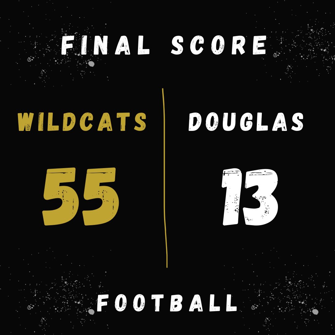 WHSWildcats_Ath's tweet photo. Our Wildcat Football team showed up tonight with a great win in the Fall Classic @ Douglas. We hope to see you next week when we open the season Thursday 8/25 7:30pm vs Johns Creek (Georgia) https://t.co/aiFWN2wHd8