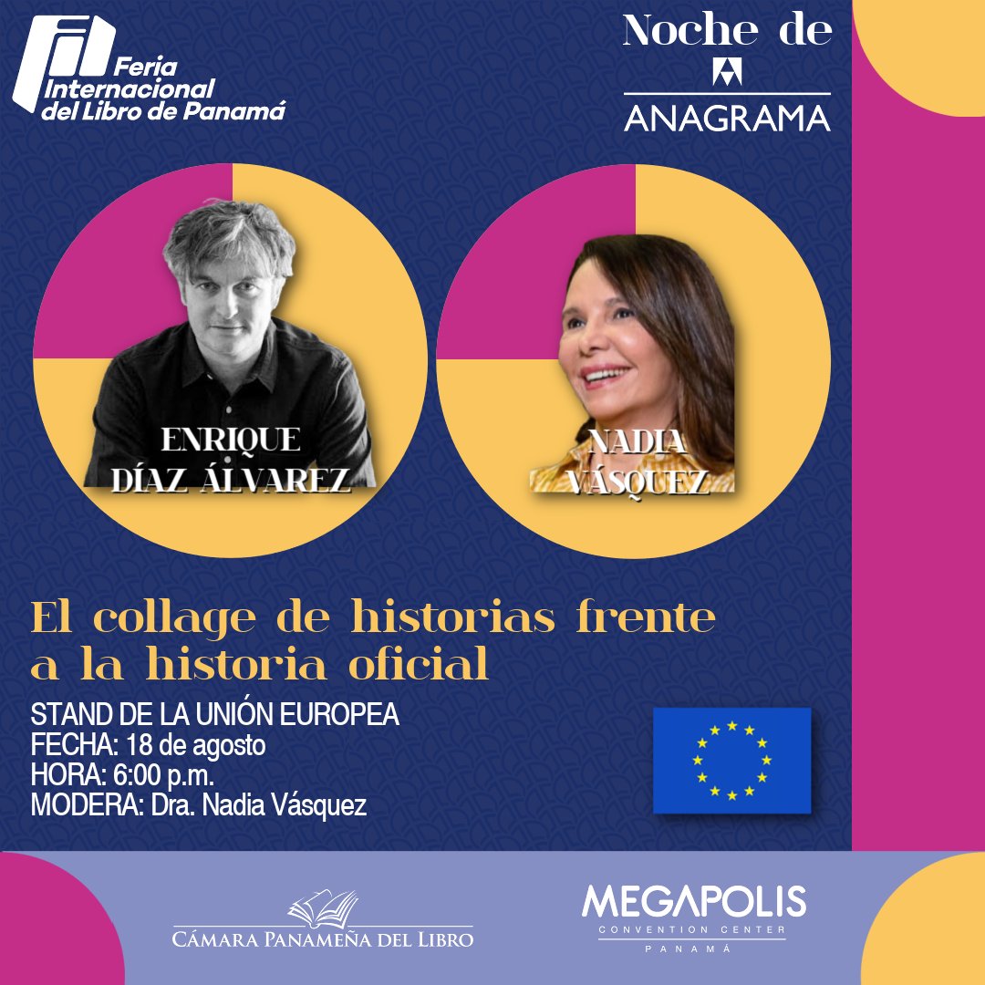EdOceanoPanama's tweet photo. Agenda de eventos de Enrique Díaz Álvarez, autor invitado de la Unión Europea para la #FILPanamá2022, Premio Anagrama de Ensayo 2021.
¡Cordialmente invitados!
#OcéanoPanamá #agendadeeventos #enriquedíazálvarez #lapalabraqueaparece #filpanamá #filpa #eventospty #eventosliterarios https://t.co/k1yXJ2ktBY