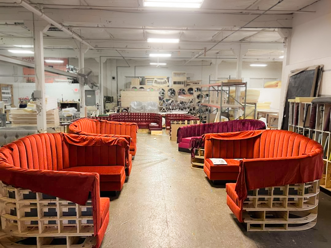 JeffRubys's tweet photo. Our booths are backstage getting ready for their debut! The show begins in October at the new Jeff Ruby's Steakhouse, Cincinnati- Where you'll always have the best seat in the house! https://t.co/OuwwrbbPiz