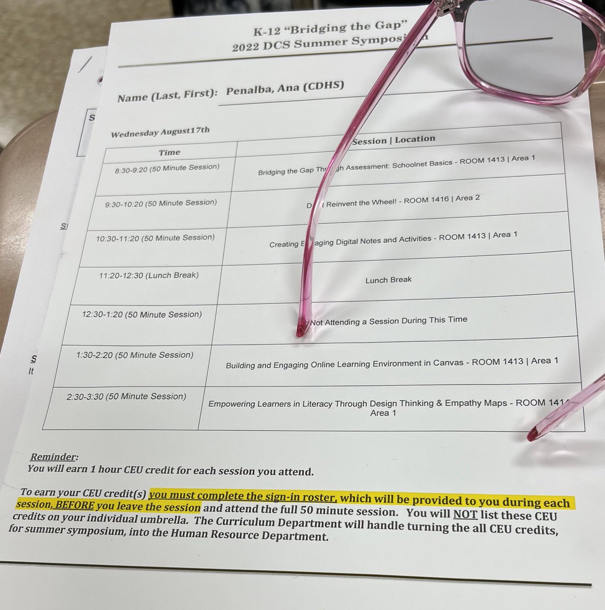 _AnaDaniella's tweet photo. Great professional learning at "Bridging the Gap" Summer Symposium 2022. Ready to teach 3rd graders @CastiStephani @ParticipateLrng #unitingourworld https://t.co/5pqbmrLthy