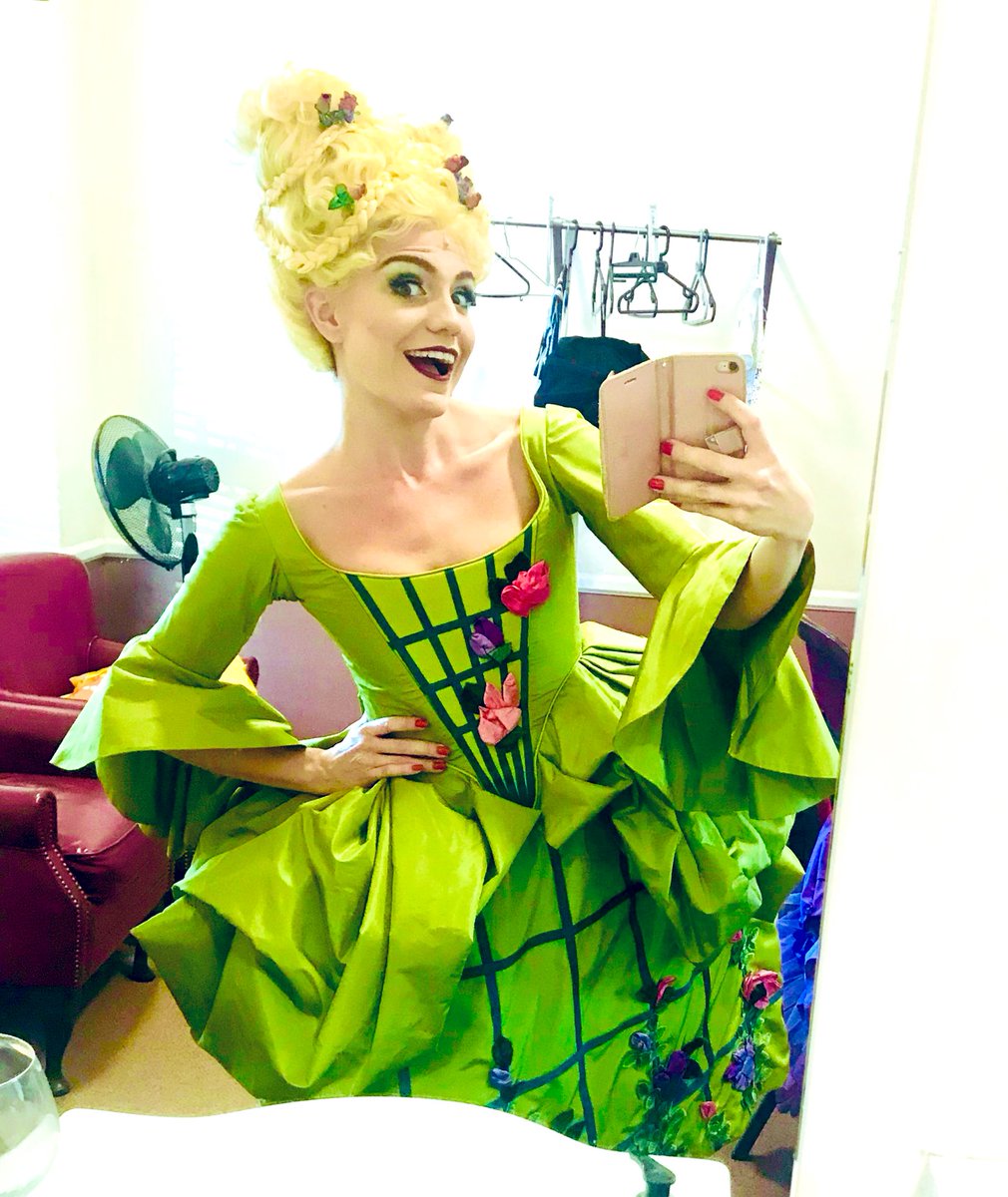 Meet the Stepmother… who I like to call ‘Lady Taittenger’. She loves a trellis, an up-do &amp; most of all, classy champagne. (Strong dislike to anyone called Cinderella)
#intothewoods #uk #theatreroyalbath #terrygilliam #openingnight #festivaltime #taittenger