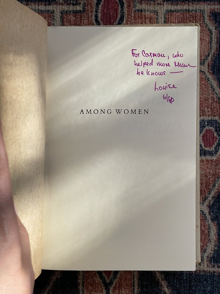 wombhousebooks's tweet photo. I am gagged over this SIGNED FIRST EDITION of Among Women by Louise Bernikow. That cover! That author photo! I can’t handle it. #louisebernikow #firstedition #signedfirstedition https://t.co/JNQgwRR0V7 https://t.co/7YQoHMSOrt