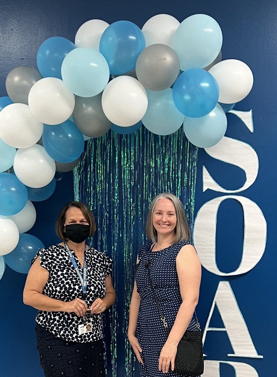 Shout out to <a href="/fcpscanning/">Kristen Canning</a> for stopping by to help us celebrate the first day of school. Thank you for helping us soar.