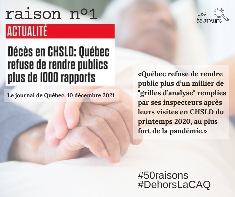 50 raisons de ne PAS voter pour la CAQ : journaldequebec.com/2021/12/10/dec…
#DehorsLaCAQ #50raisons #JeMeSouviens
(1/50)