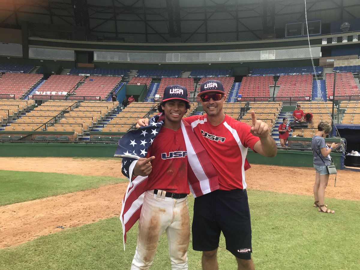 DespeJaden's tweet photo. I had the incredible chance to play on the USA LABC International squad.
Crowned the 16u DR champs 🥇Was an amazing experience and had a great time playing ball with these new teammates and coaches! Started in RF Batted 6-8 hole @Windycitybb_RC @StevieBobbins @WCbaseballclub #USA https://t.co/DhlJIxngxf