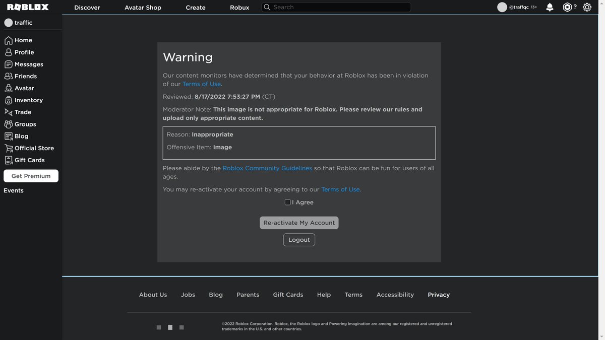 YtTraffic's tweet photo. dear roblox how is this inappropriate #roblox #rblx https://t.co/7fCBfL3mXq