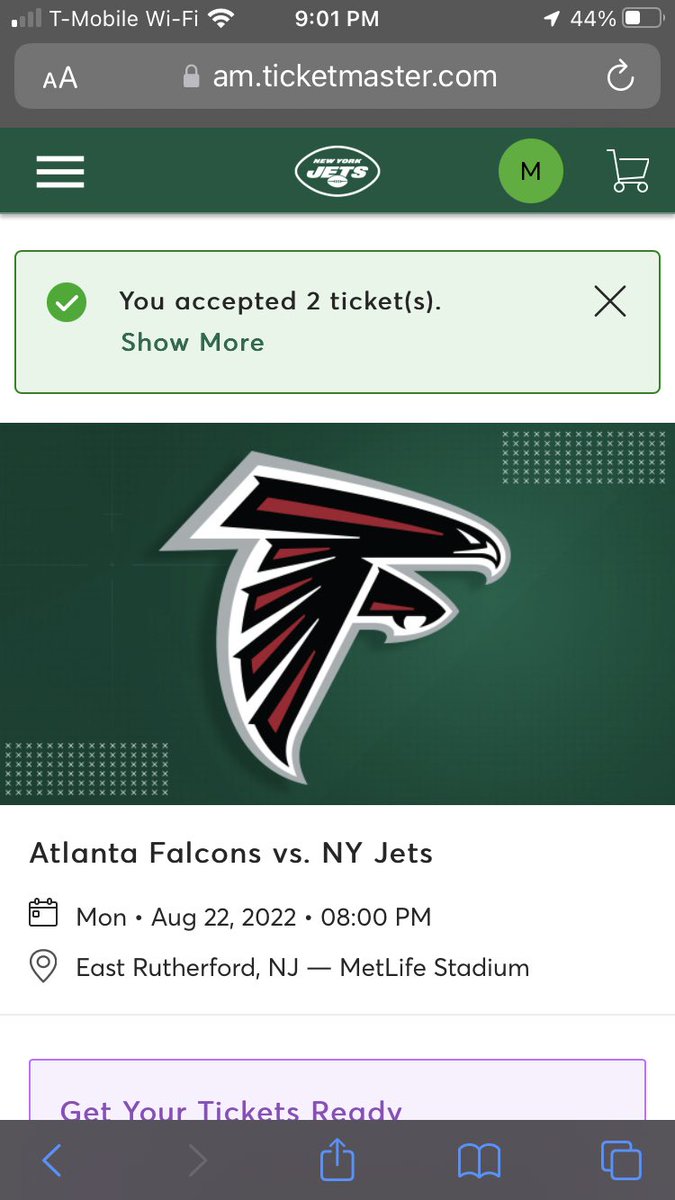 Mikey_Mele15's tweet photo. THANK YOU @Bklyn929 &amp; the #JetsLounge FOR THE TICKETS!!! Last few times I’ve went to MetLife they’ve been for giants games sadly lol. My uncle gets them from his job every year. Haven’t see the jets play live in years, thank you!! #TakeFlight https://t.co/km2gLaUa8R