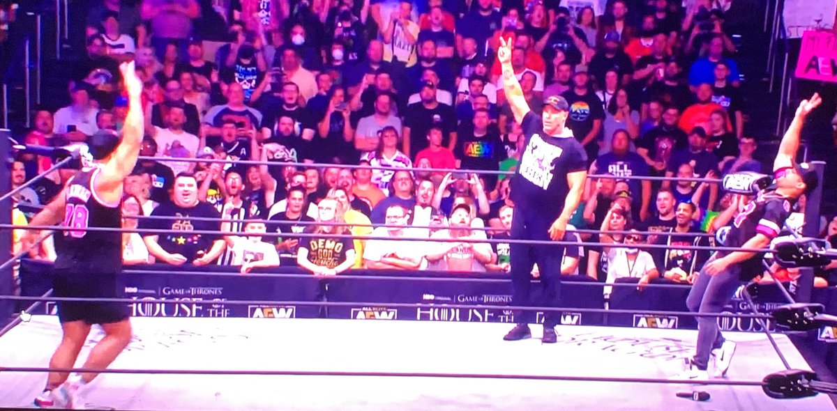 avbiswas1's tweet photo. It’s always your adopted kids that care about you the most #AEWDynamite https://t.co/Y1MZ4BDteM