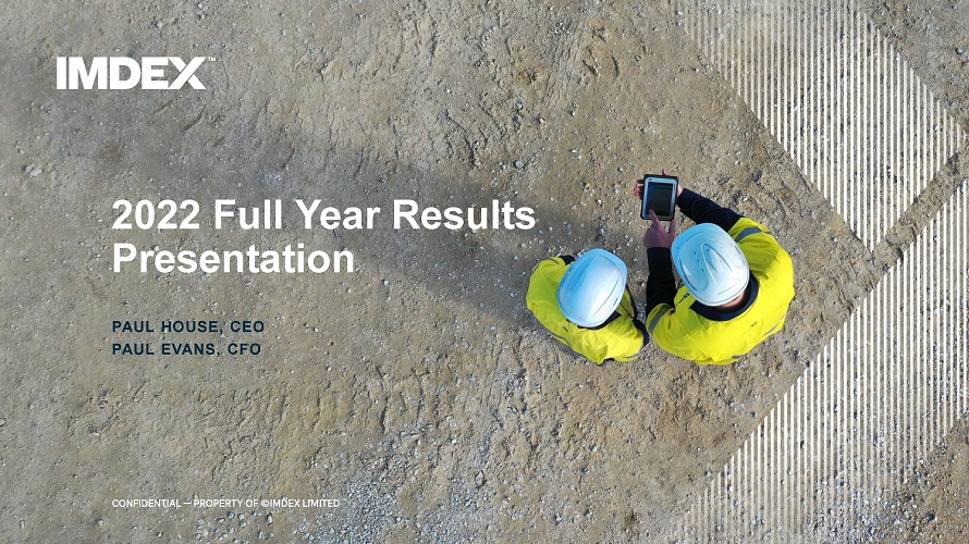 ASX: $IMD - <a href="/ImdexLimited/">IMDEX</a> released its 2022 full-year results.

Presenters:
Paul House, Chief Executive Officer
Paul Evans, Chief Financial Officer

Listen to the webcast here:
webcast1.boardroom.media/watch_broadcas…

#Imdex #IMD #financialresults #fullyearresults #webcast