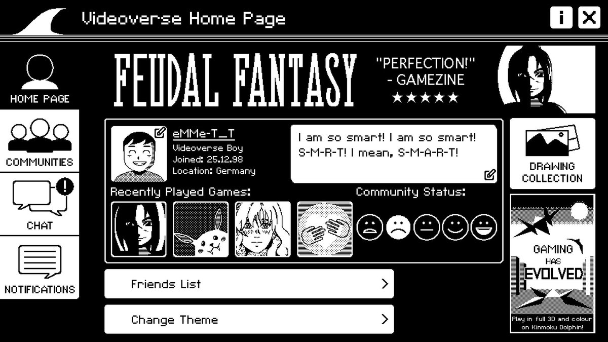 「『Miiverse』インスパイアのレトロ風ADV『VIDEOVERSE』発表-S」|⚡Game*Spark⚡のイラスト